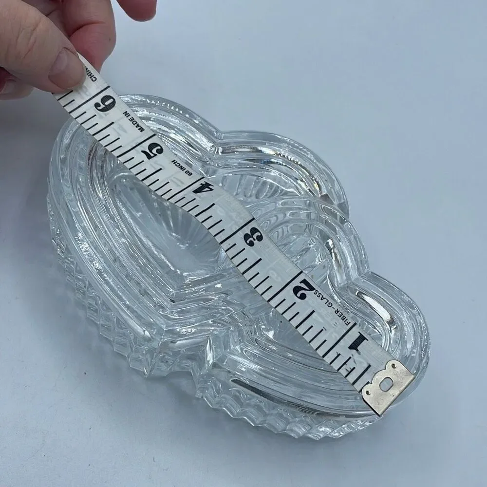Cristal d’Arques  -Durand Two Hearts Crystal Trinket box.